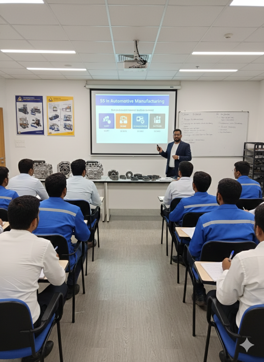 Team collaboration in open plan office