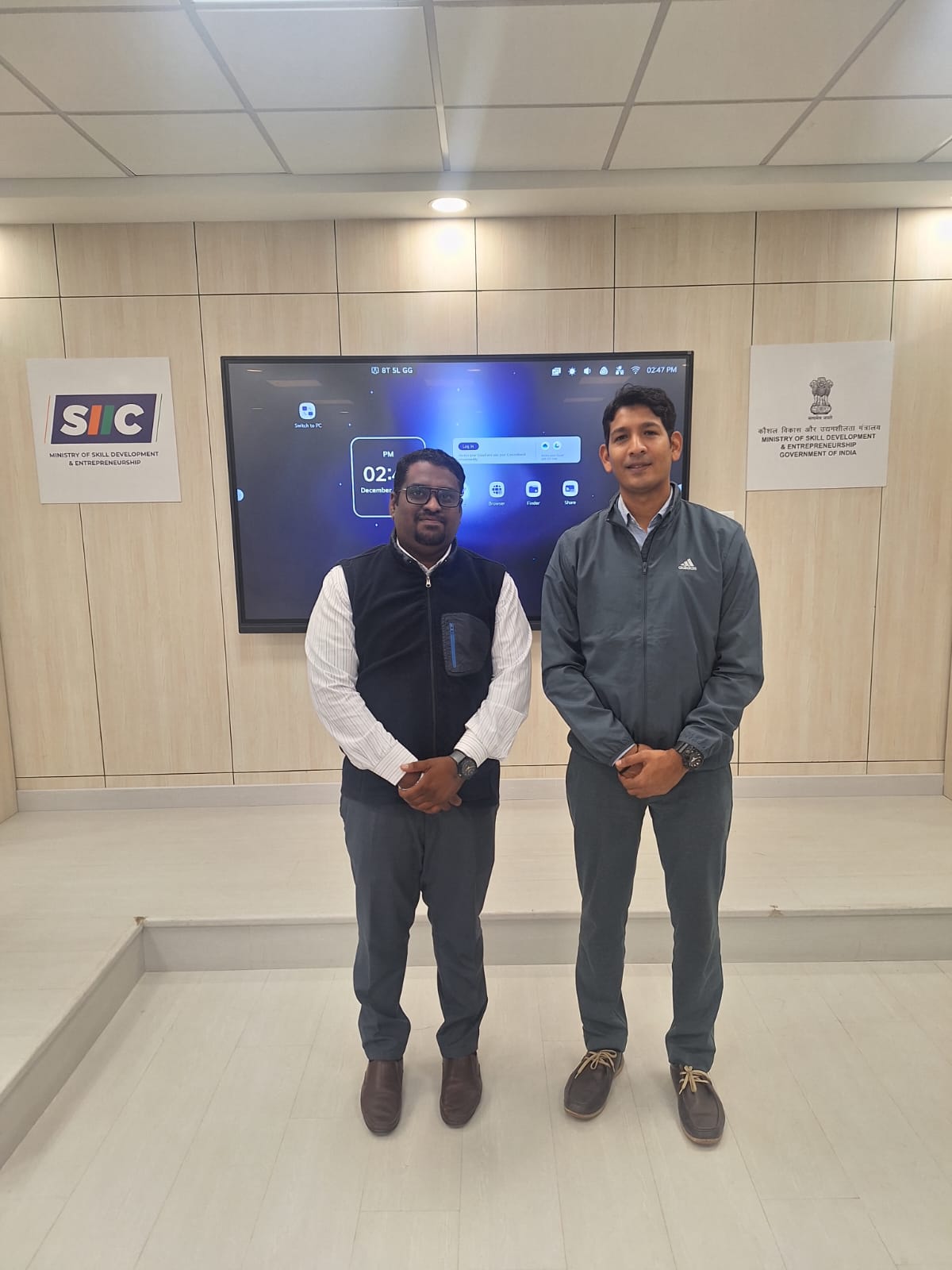 Team collaboration in open plan office